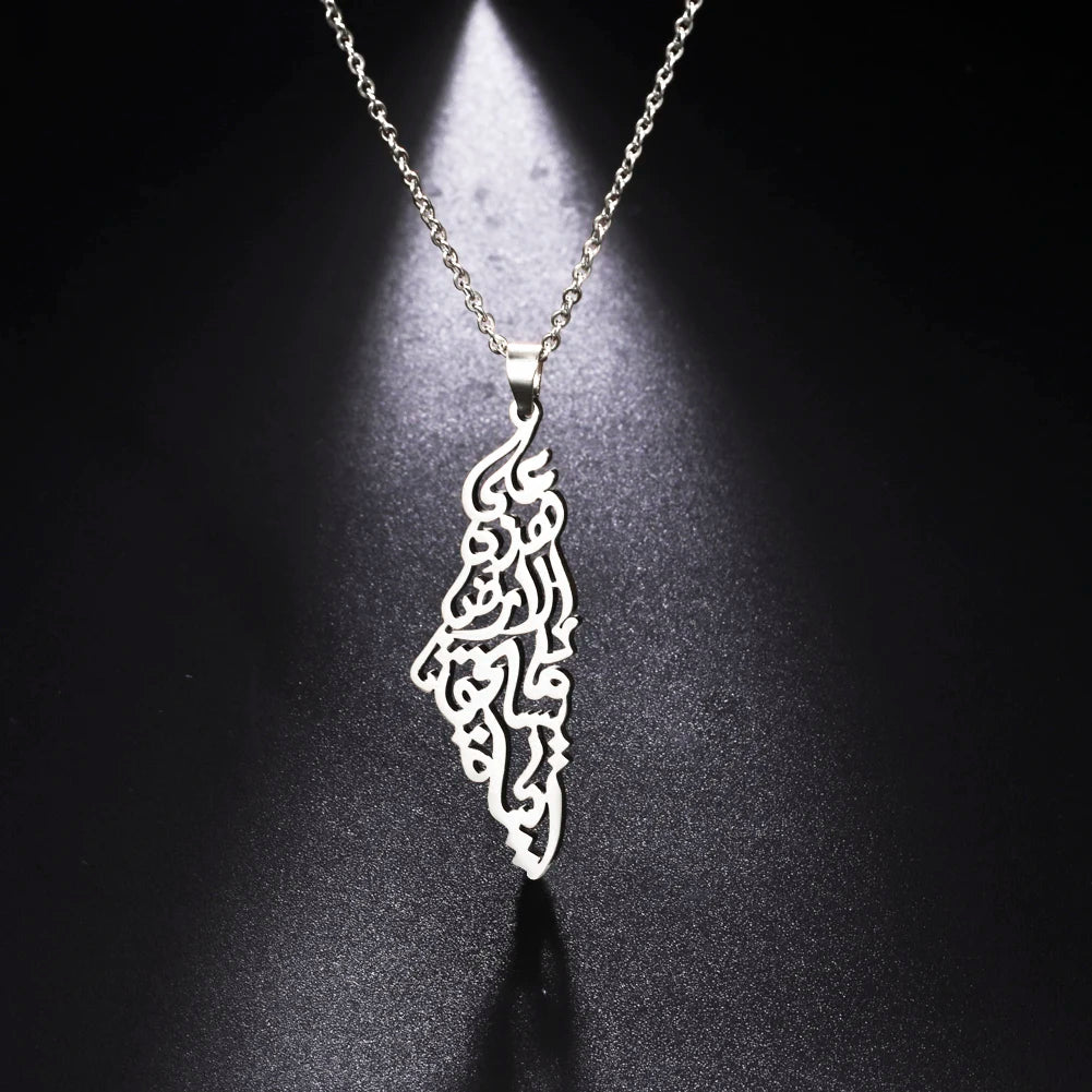 Palestinian Map Necklace