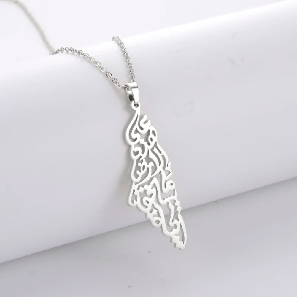Palestinian Map Necklace