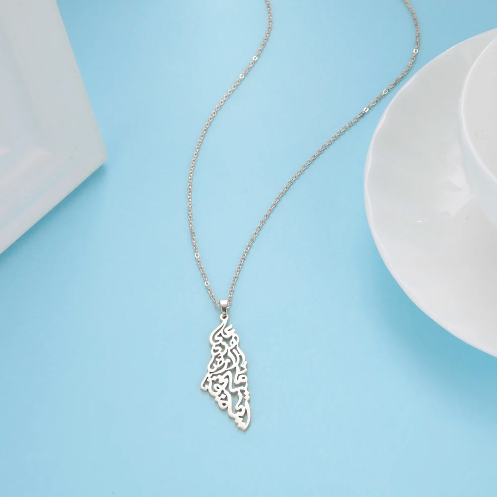 Palestinian Map Necklace