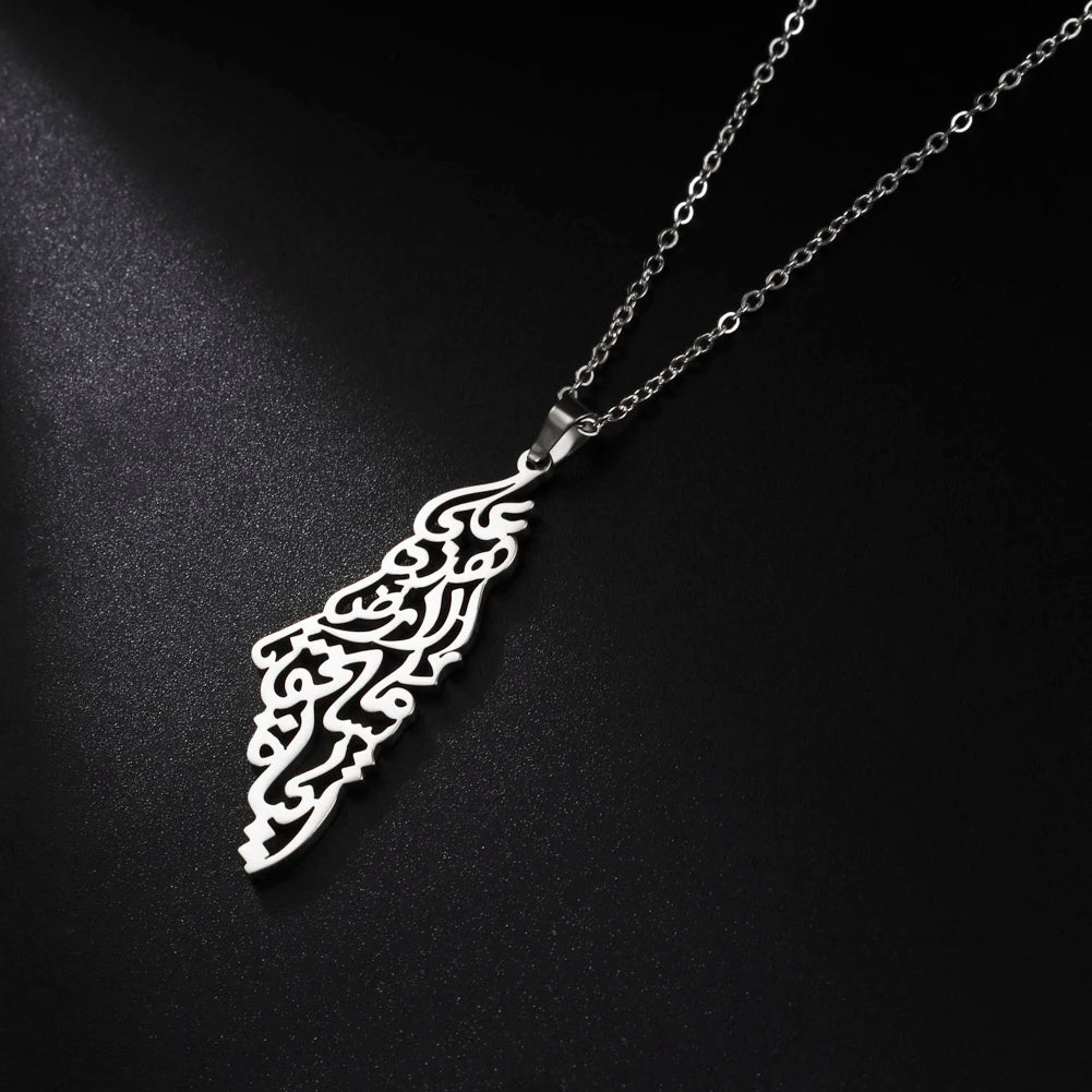 Palestinian Map Necklace