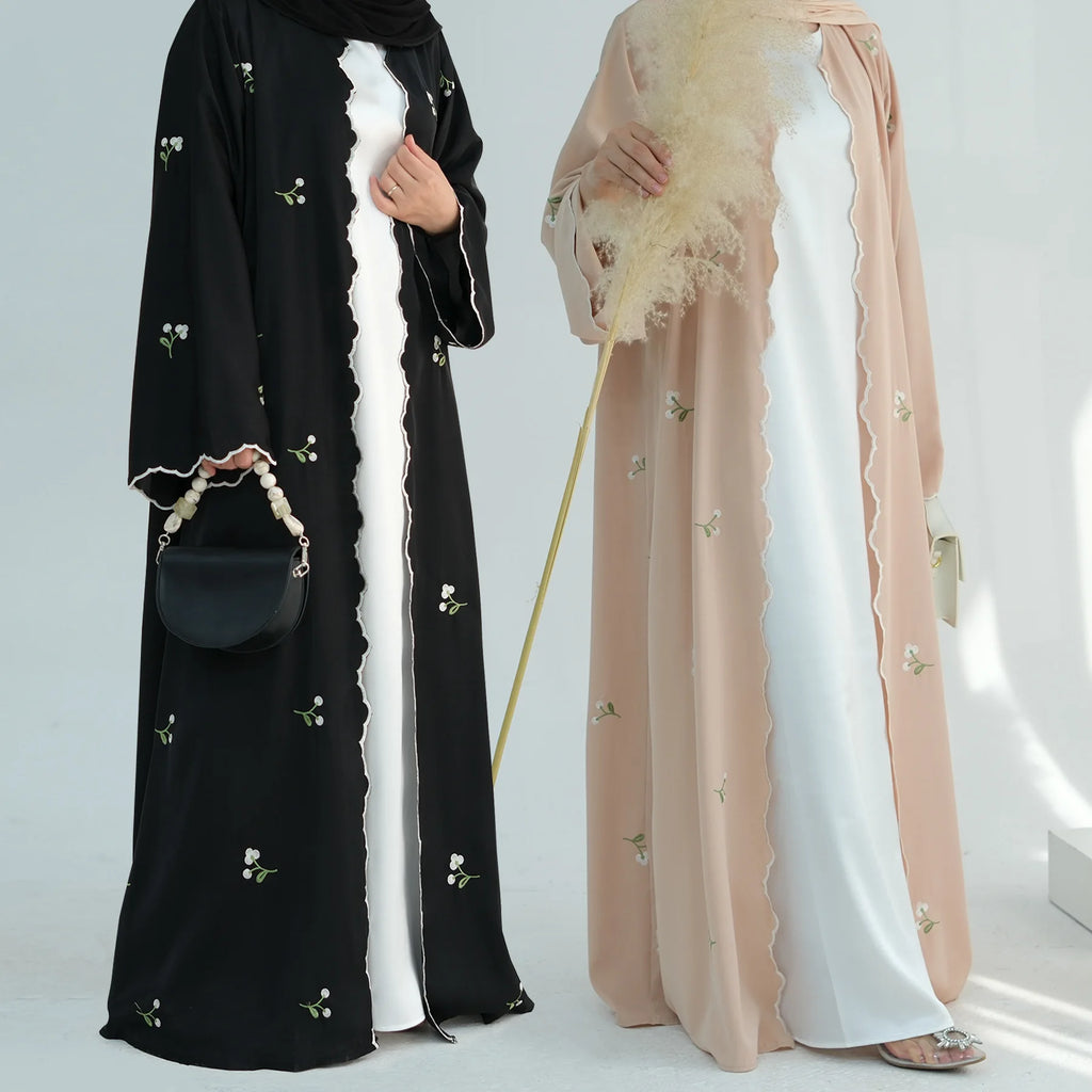 Embroidery Cardigan Abaya