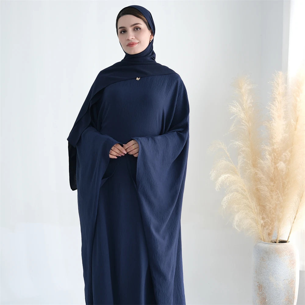 Cotton Linen Khimar Abaya
