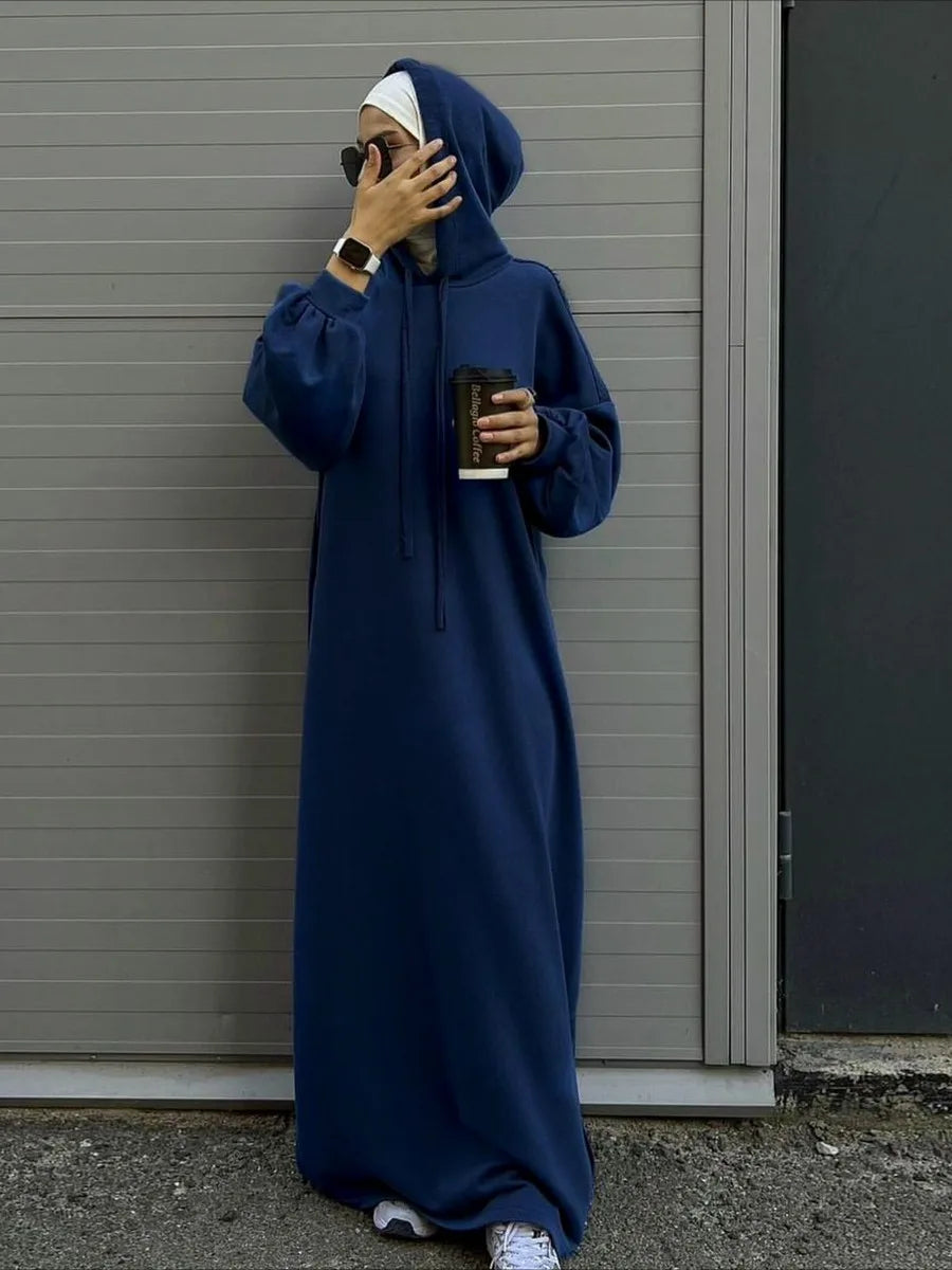 Hooded Maxi Abaya