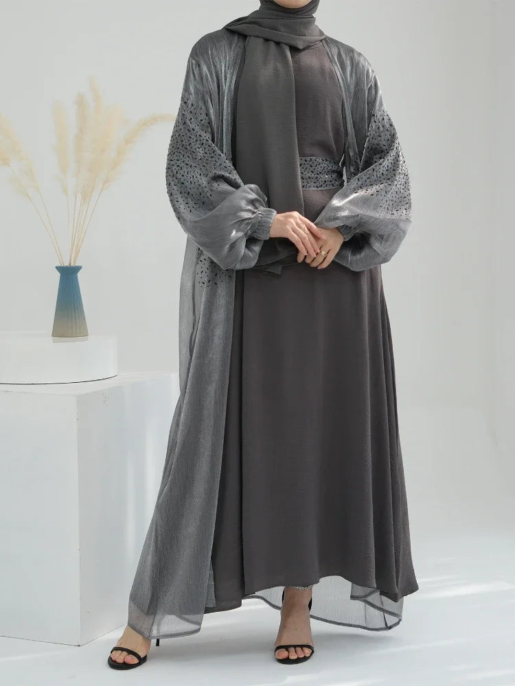 Puff Sleeve Abaya Sets