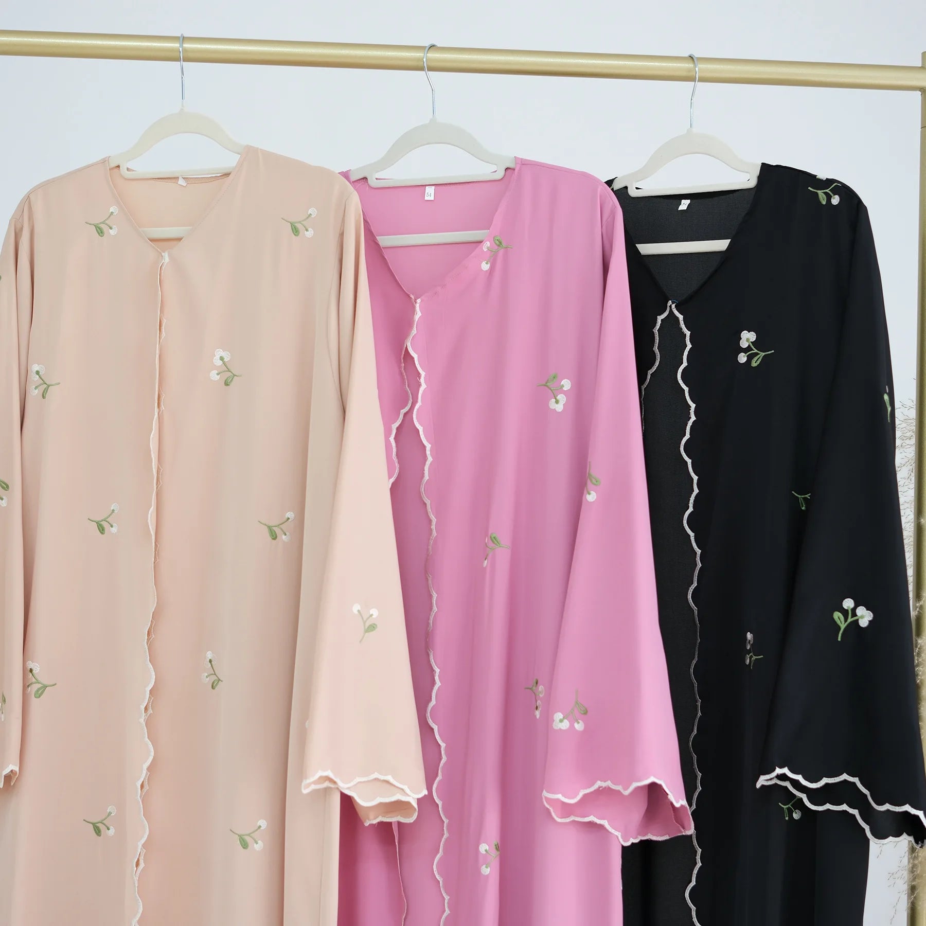 Embroidery Cardigan Abaya