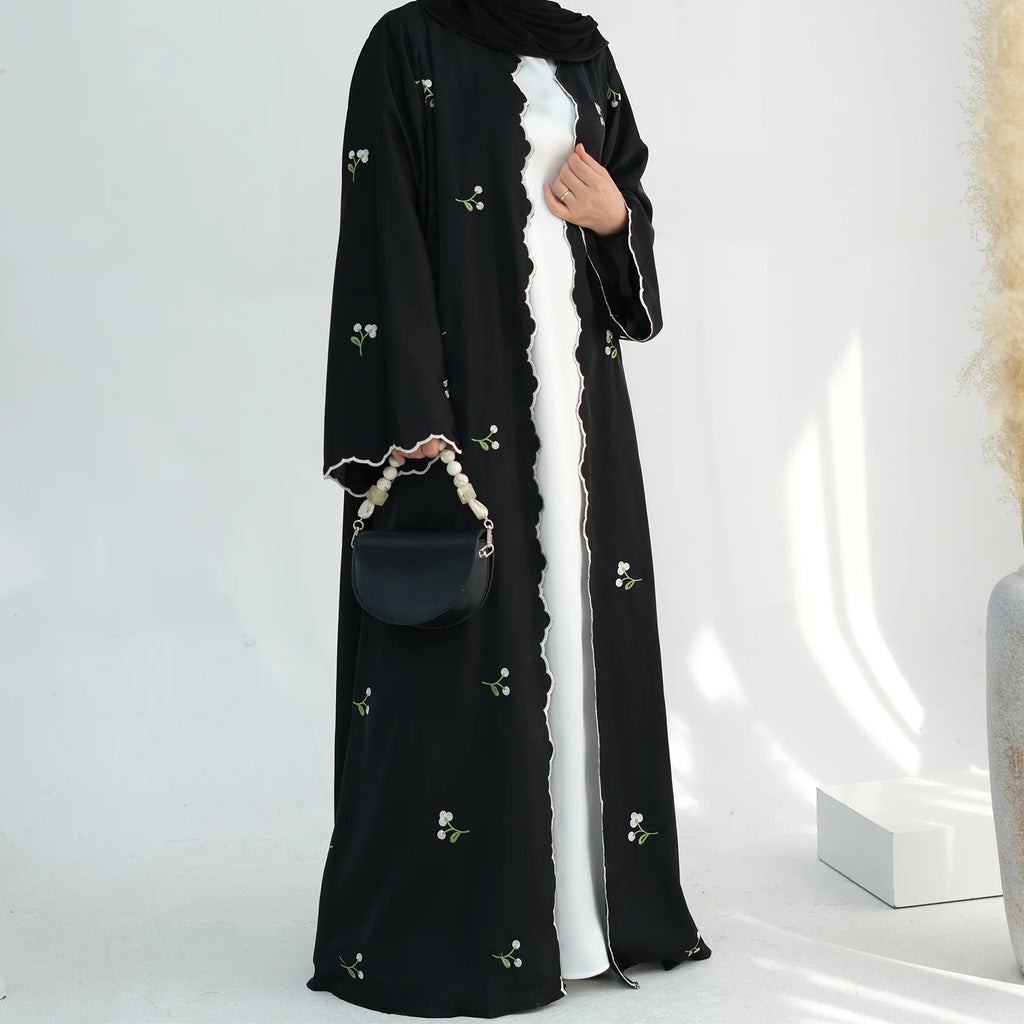 Embroidery Cardigan Abaya