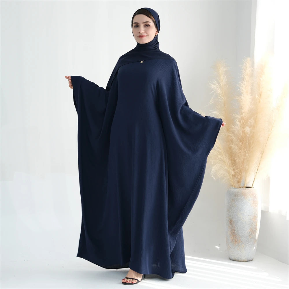 Cotton Linen Khimar Abaya