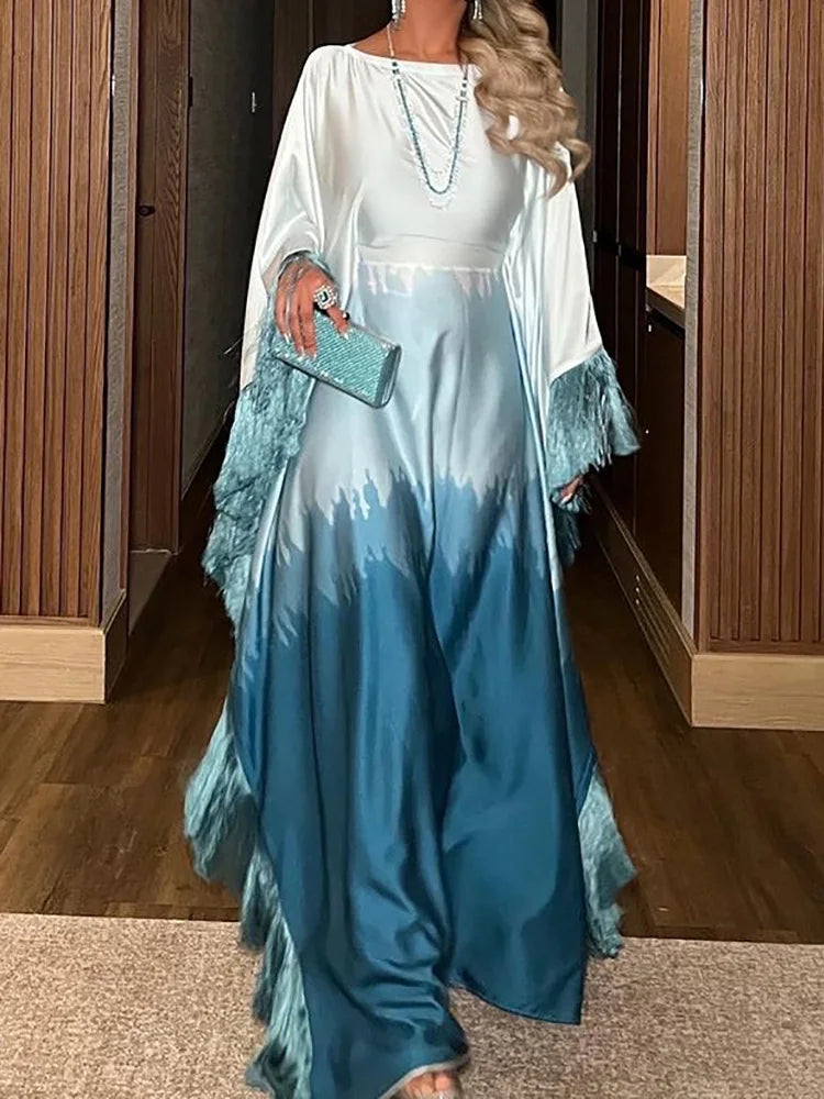 Luxury Batwing Sleeve Abaya – One Size
