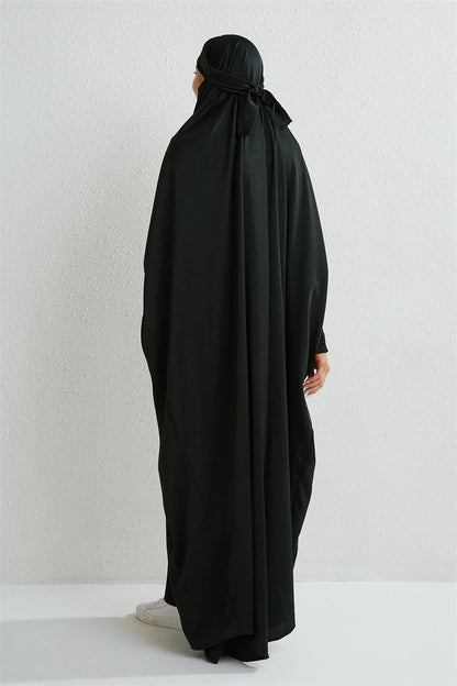 Smocking Sleeve One-piece Prayer Dress/ Jilbab