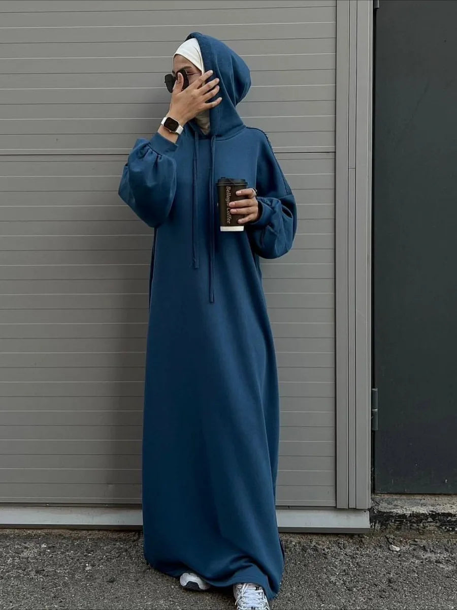 Hooded Maxi Abaya