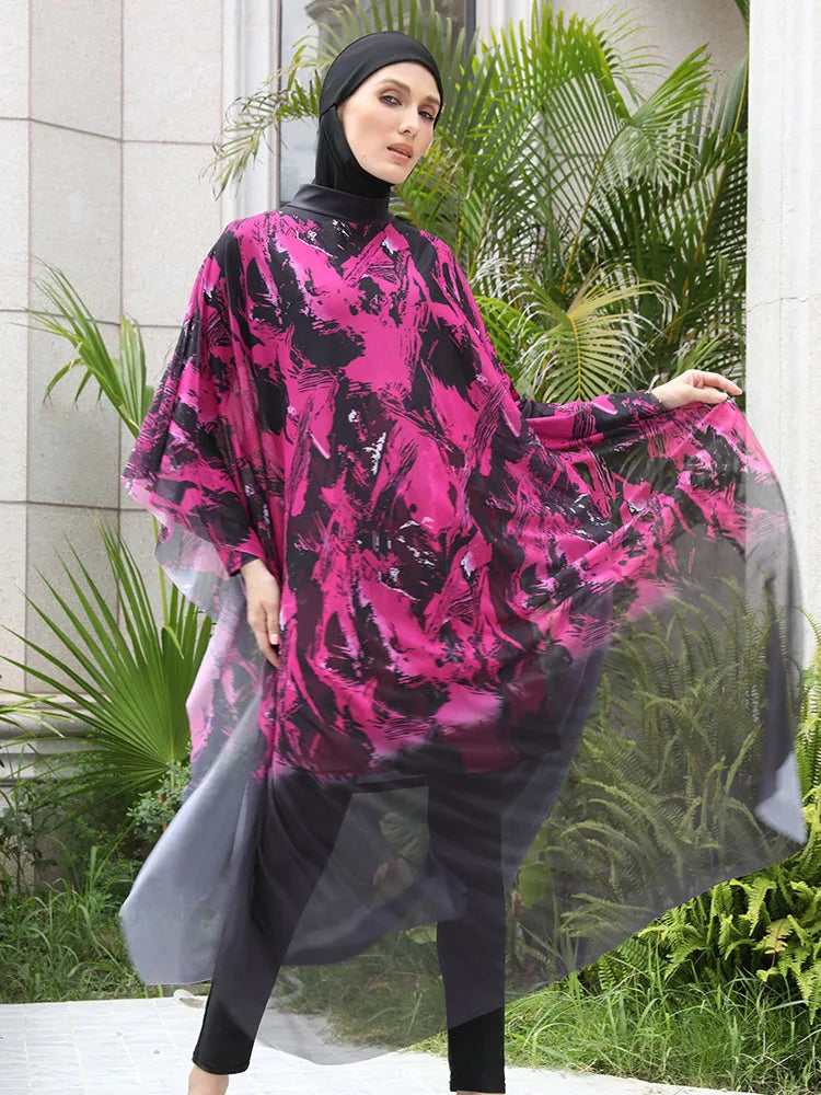 3-4PCS Burkini Swimsuit UPF50+