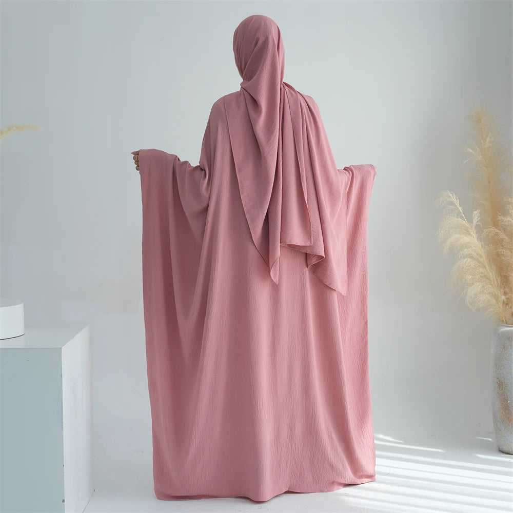 Cotton Linen Khimar Abaya