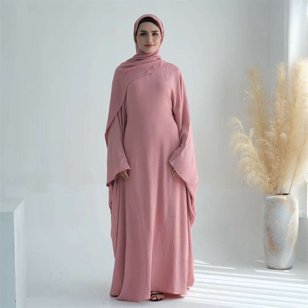 Cotton Linen Khimar Abaya