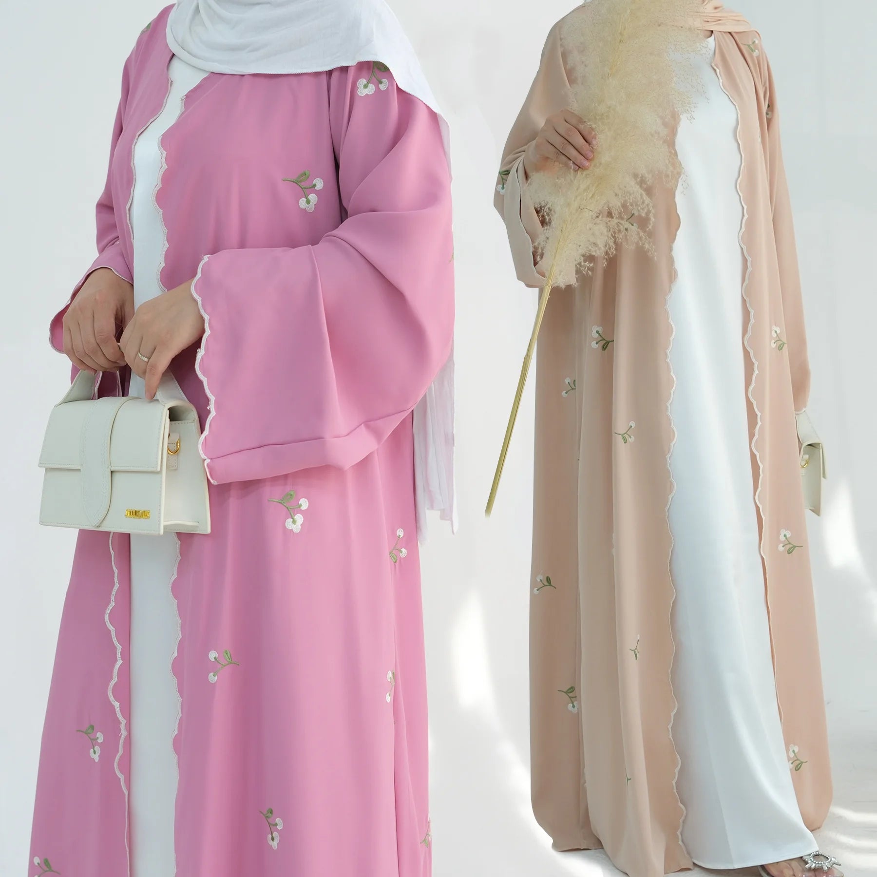 Embroidery Cardigan Abaya