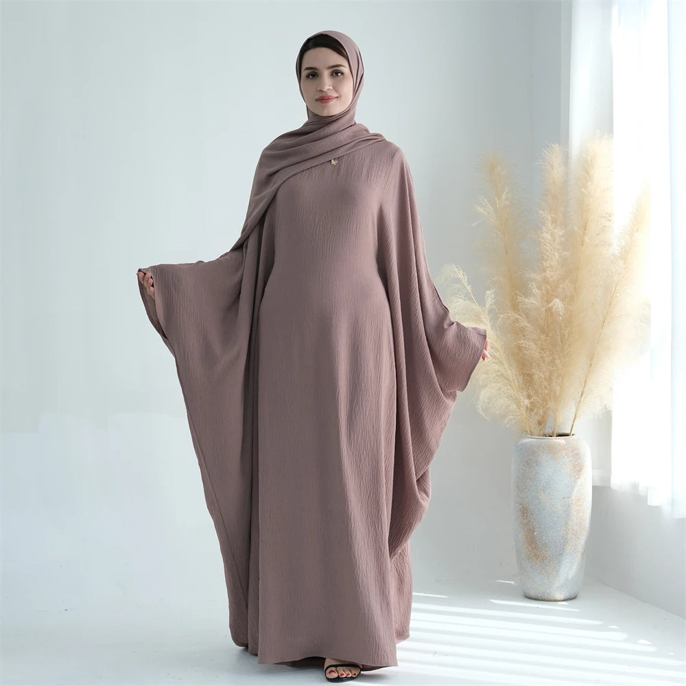 Cotton Linen Khimar Abaya