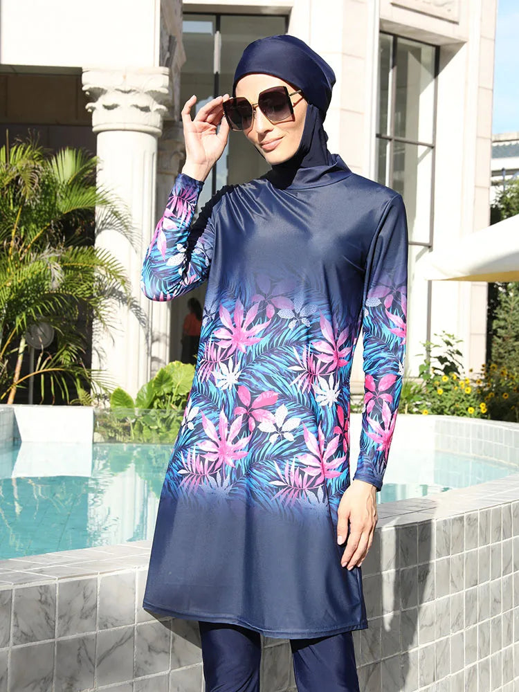 3-4PCS Burkini Swimsuit UPF50+
