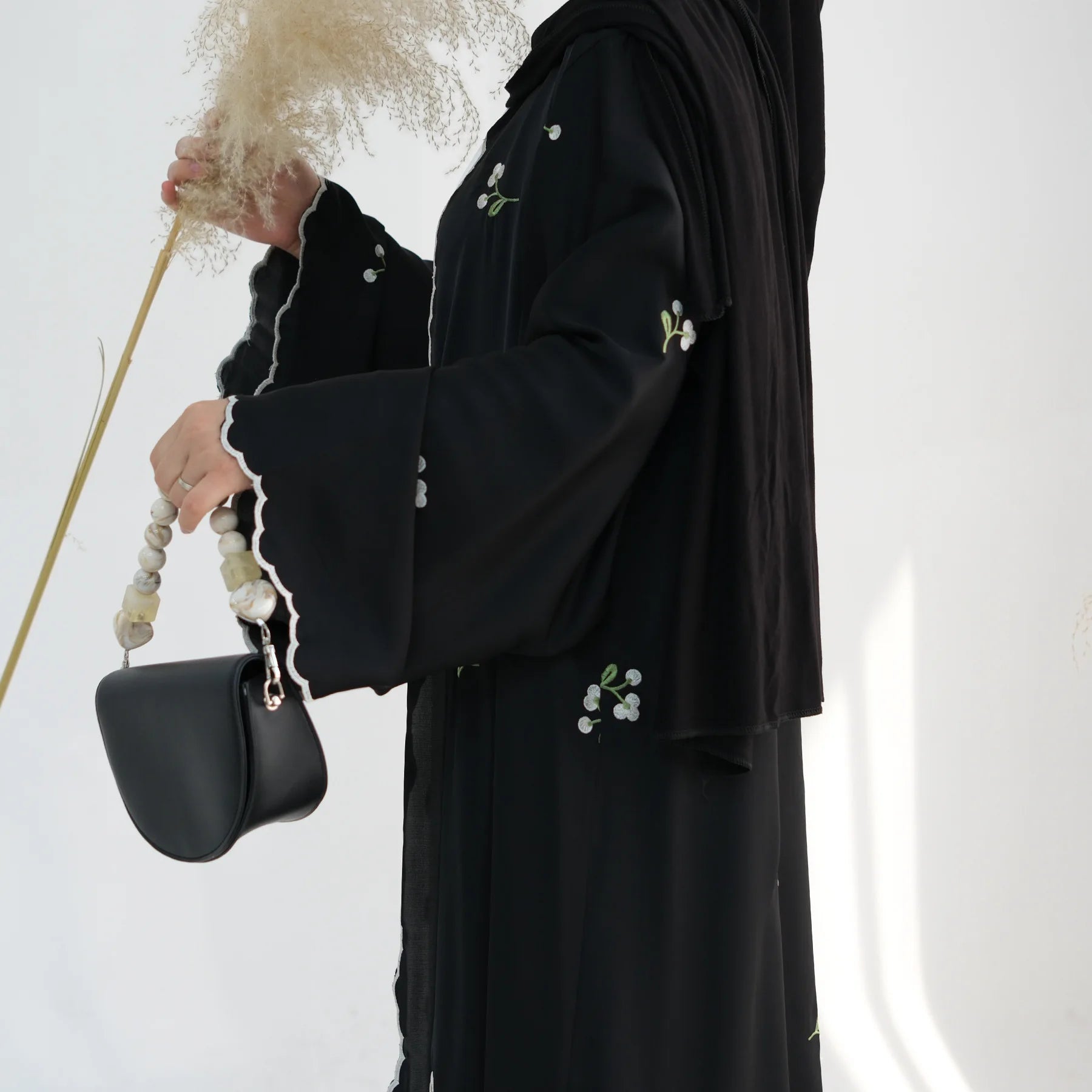 Embroidery Cardigan Abaya