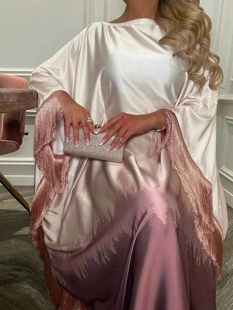 Luxury Batwing Sleeve Abaya – One Size