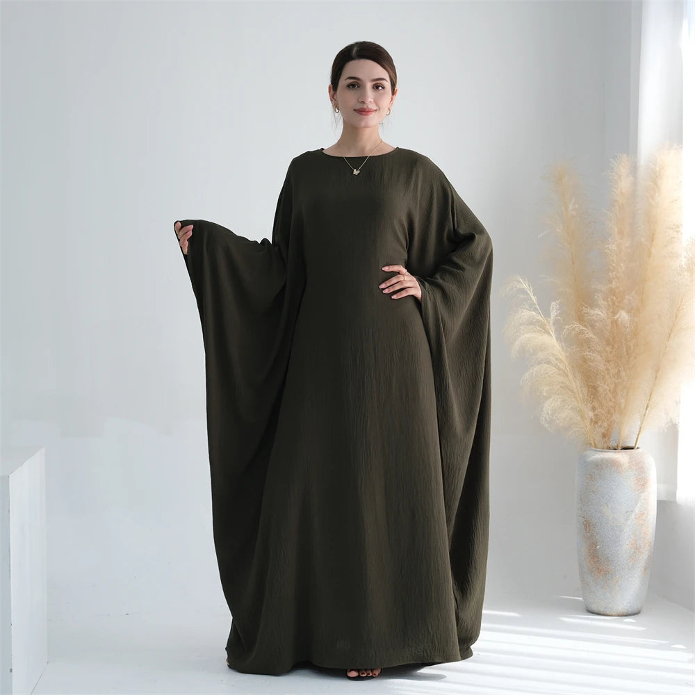 Cotton Linen Khimar Abaya
