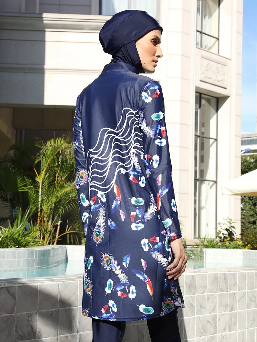 3-4PCS Burkini Swimsuit UPF50+