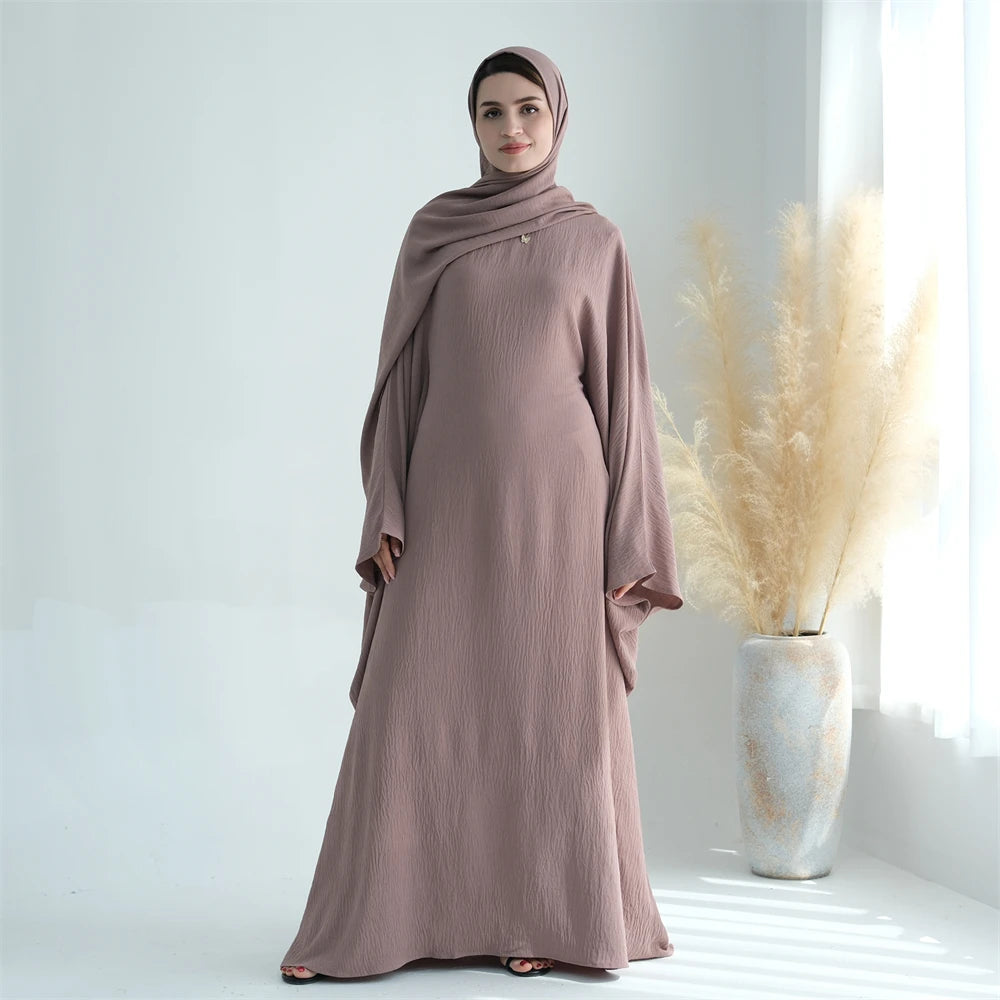 Cotton Linen Khimar Abaya