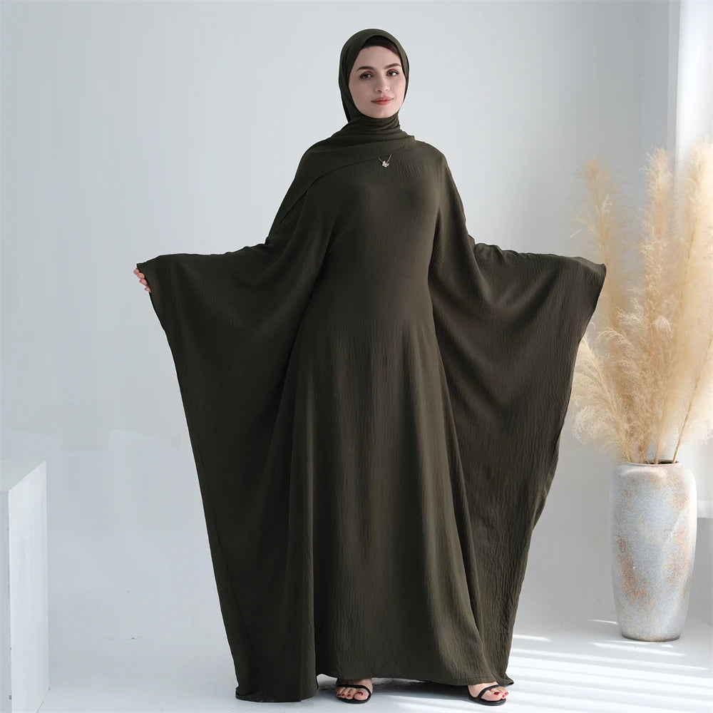 Cotton Linen Khimar Abaya