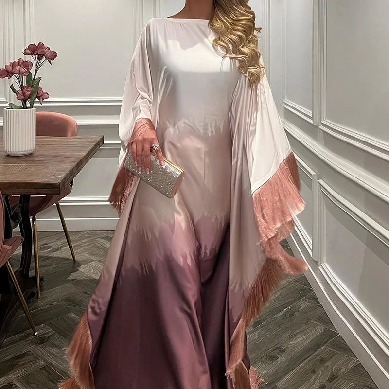 Luxury Batwing Sleeve Abaya – One Size