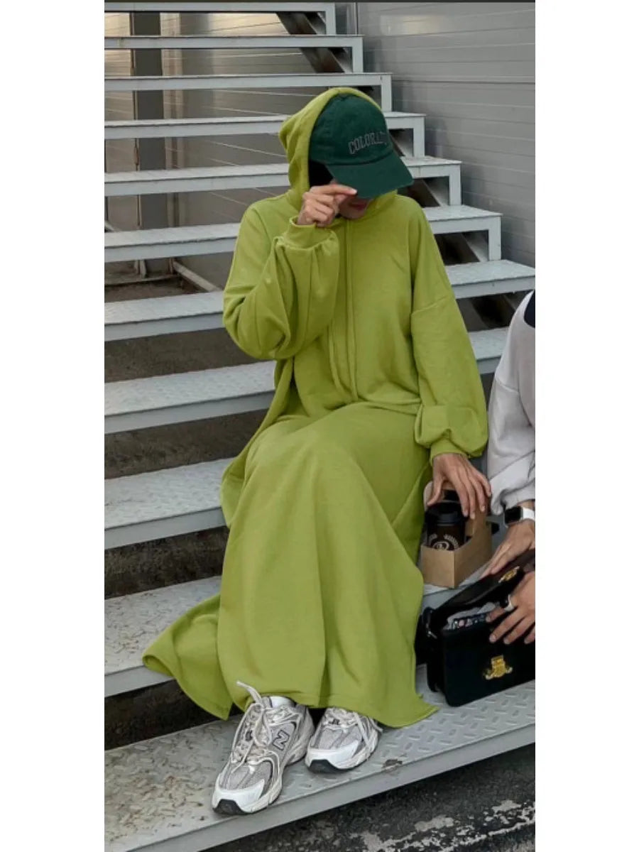Hooded Maxi Abaya