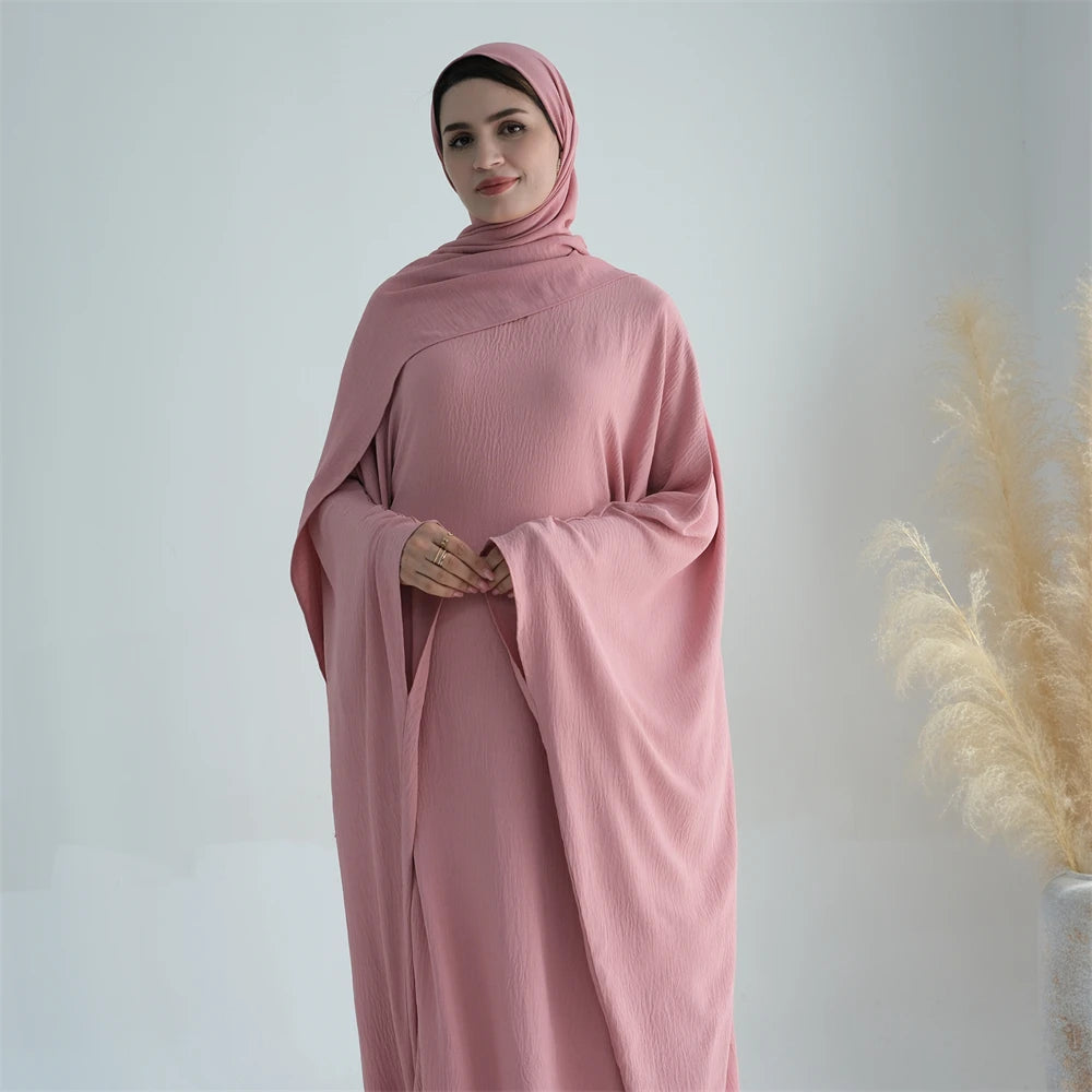 Cotton Linen Khimar Abaya