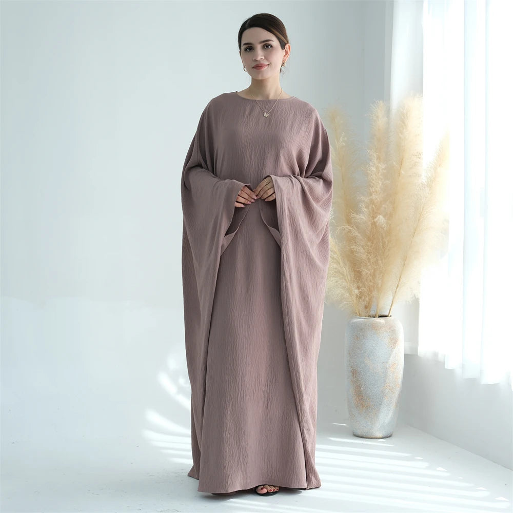 Cotton Linen Khimar Abaya