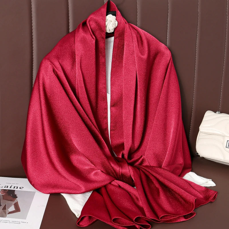 Solid Color Long Silky soft scarves