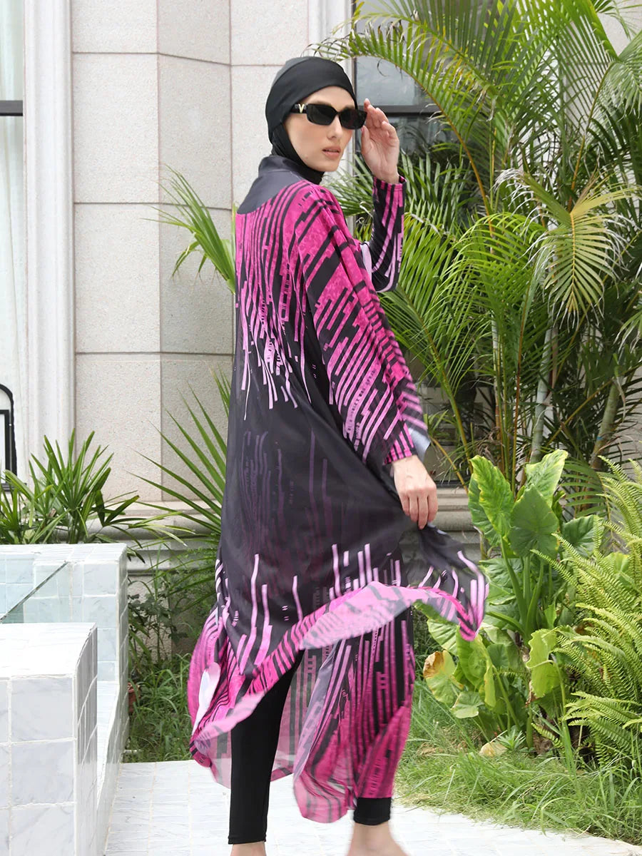 3/4PCS Burkini Swimsuit UPF50+