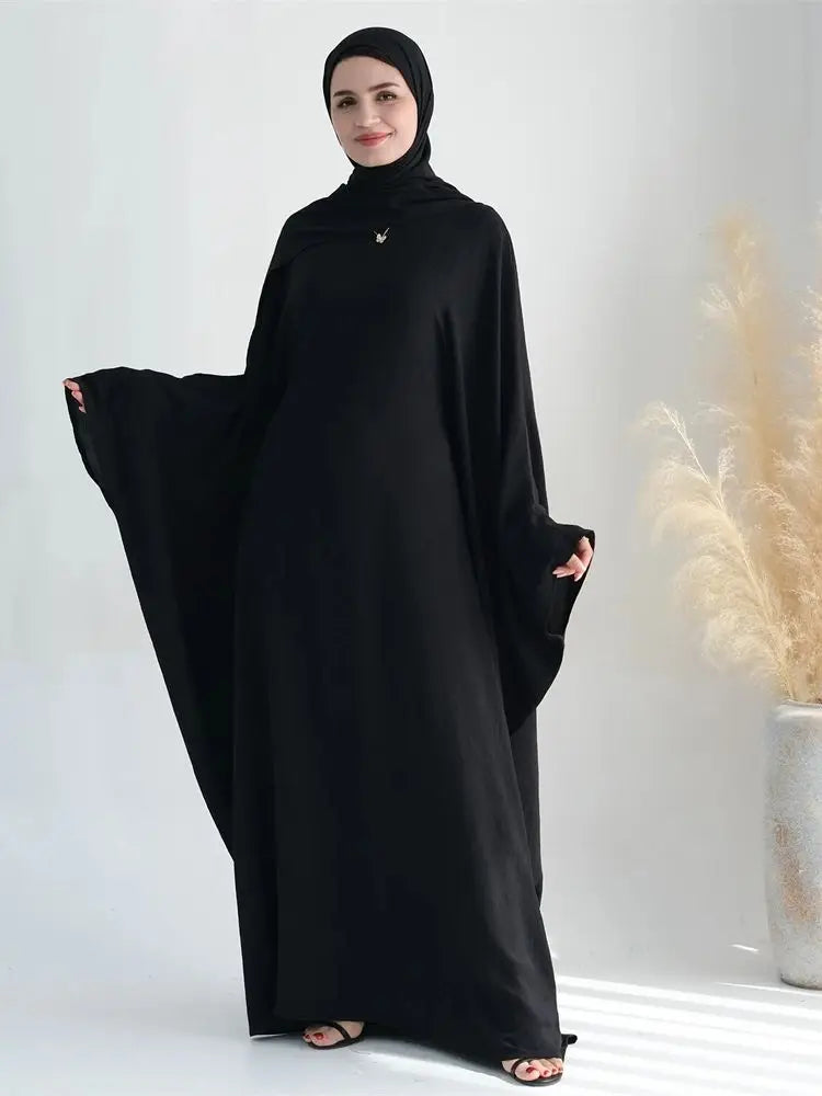 Cotton Linen Khimar Abaya