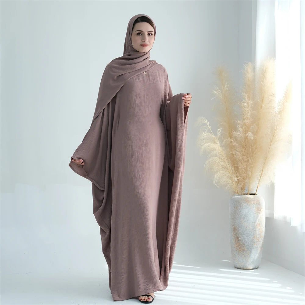 Cotton Linen Khimar Abaya