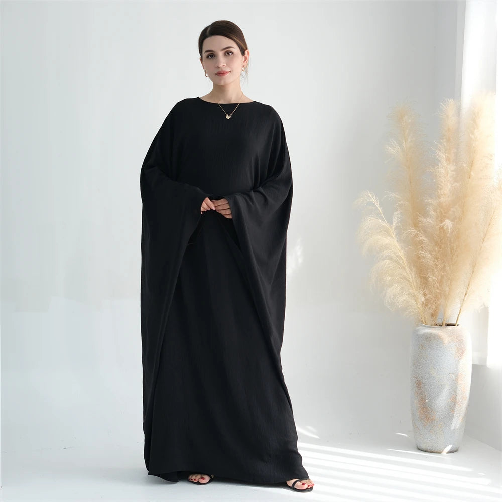 Cotton Linen Khimar Abaya