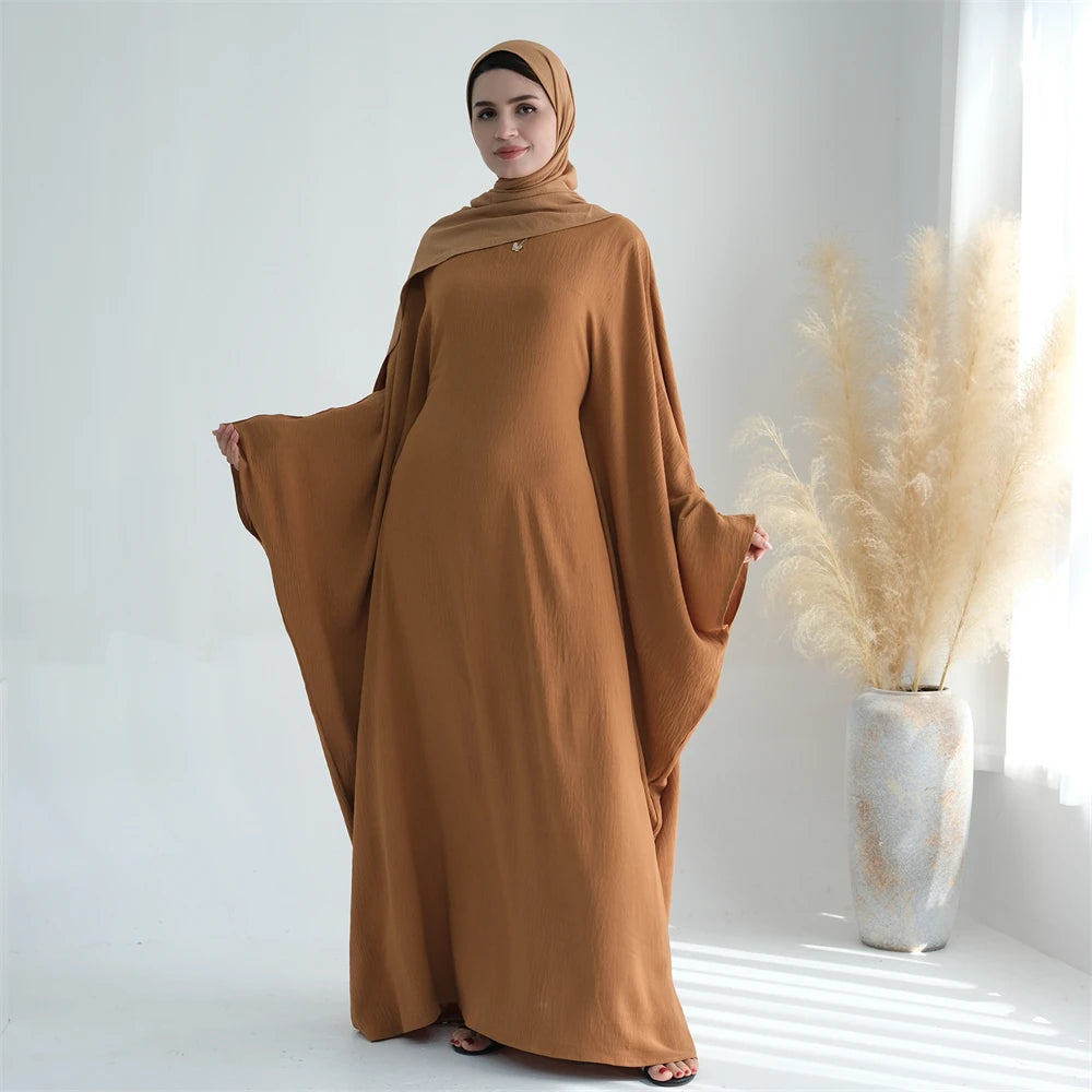 Cotton Linen Khimar Abaya