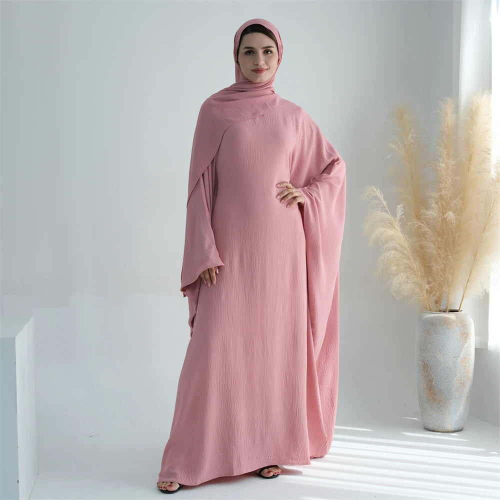 Cotton Linen Khimar Abaya