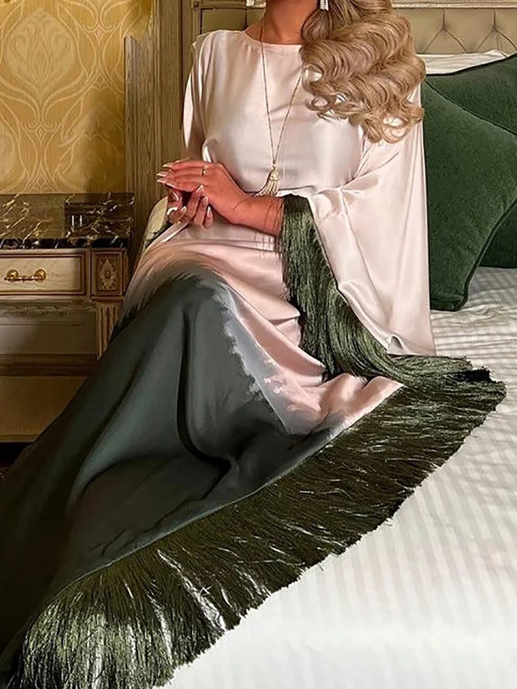 Luxury Batwing Sleeve Abaya – One Size