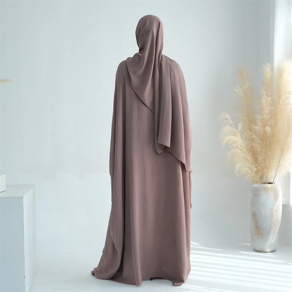 Cotton Linen Khimar Abaya