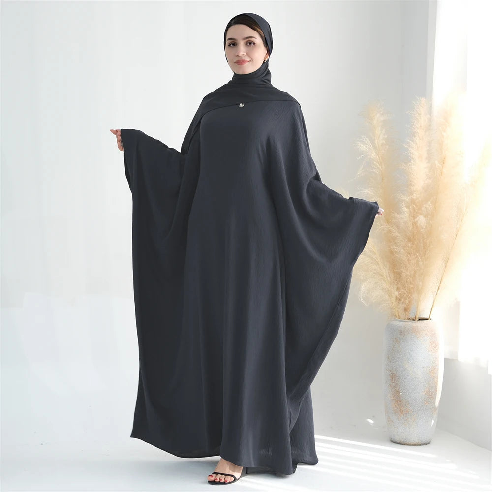 Cotton Linen Khimar Abaya