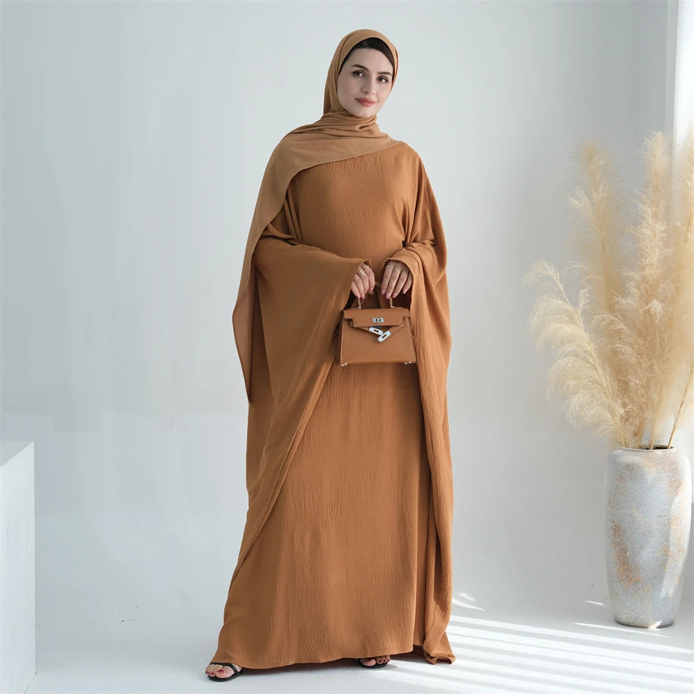 Cotton Linen Khimar Abaya