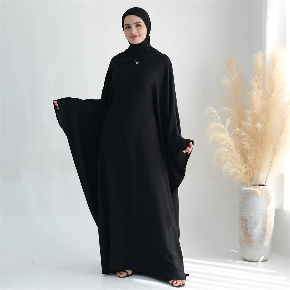 Cotton Linen Khimar Abaya