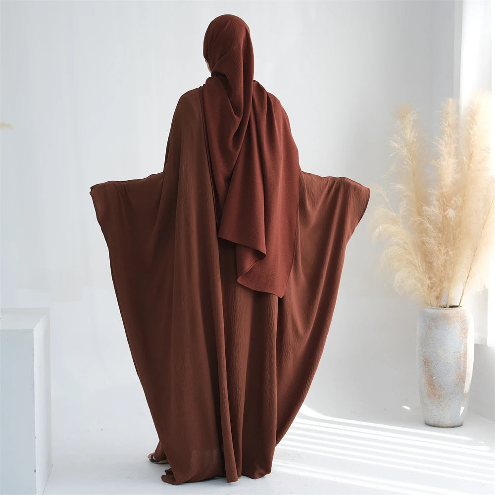Cotton Linen Khimar Abaya