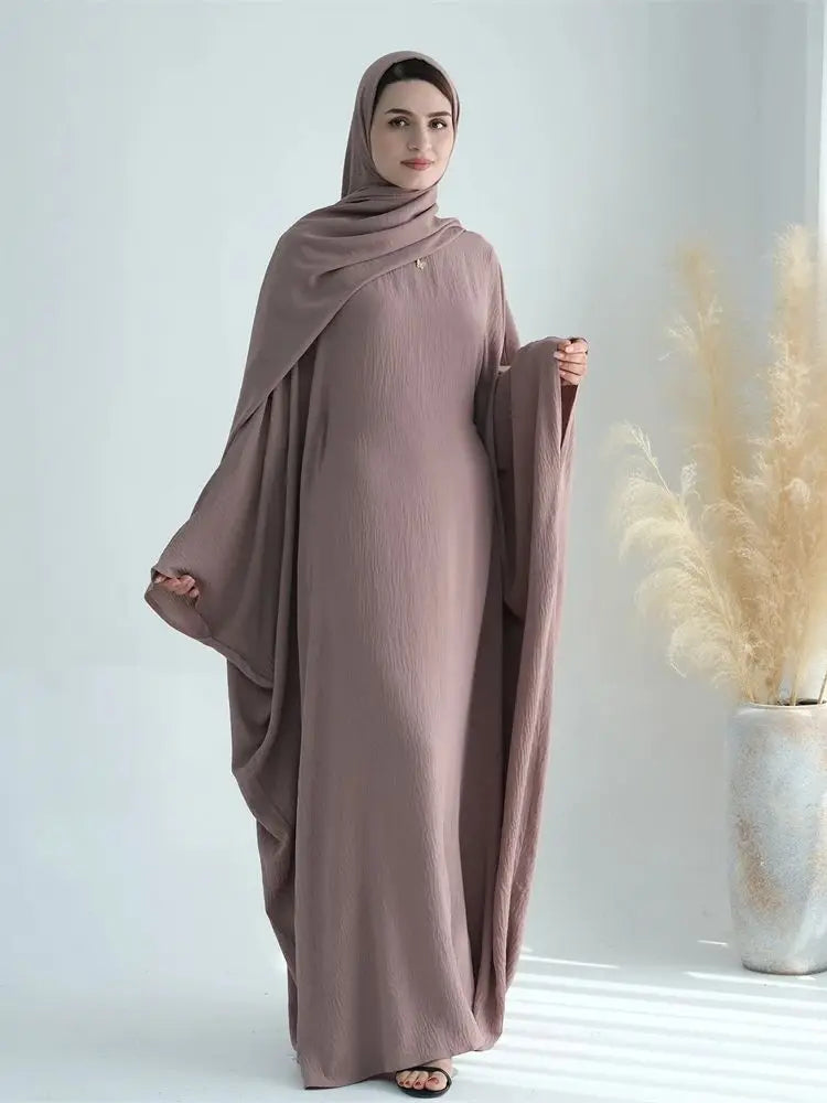 Cotton Linen Khimar Abaya