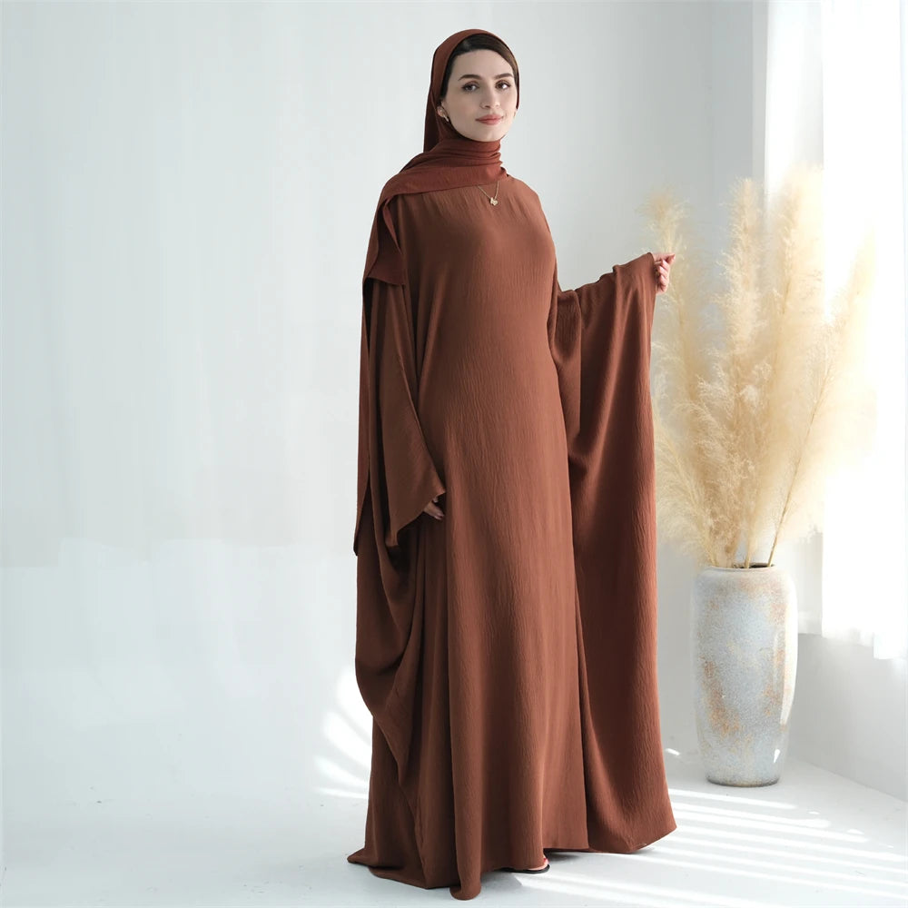 Cotton Linen Khimar Abaya