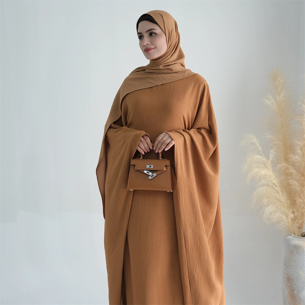 Cotton Linen Khimar Abaya