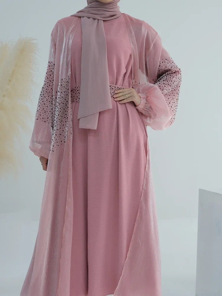 Puff Sleeve Abaya Sets