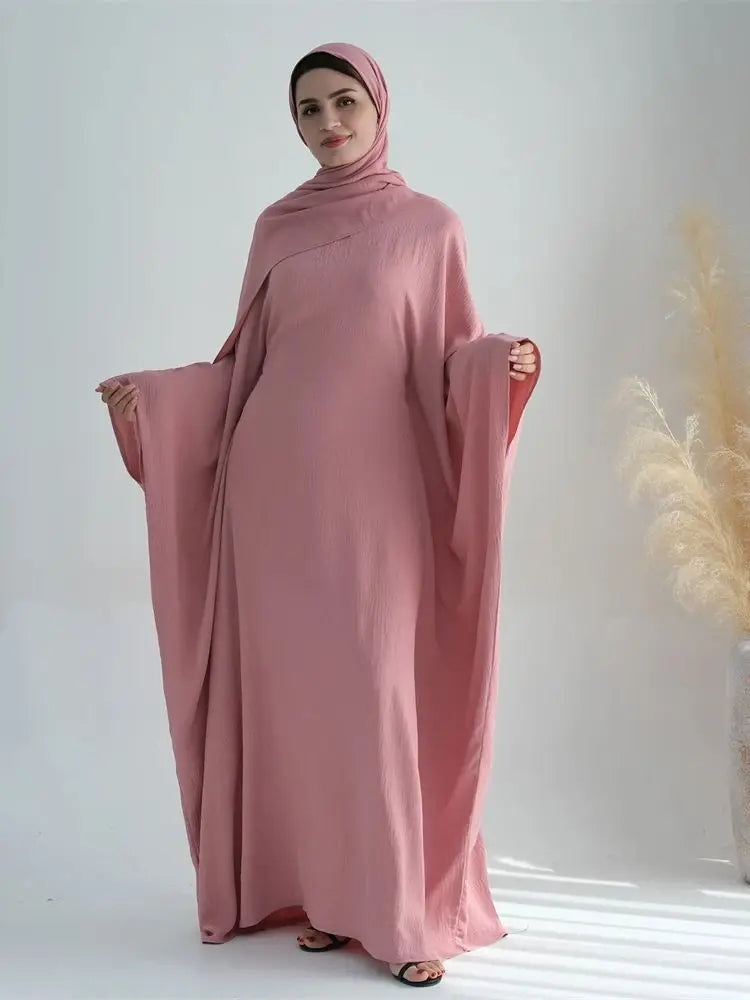 Cotton Linen Khimar Abaya