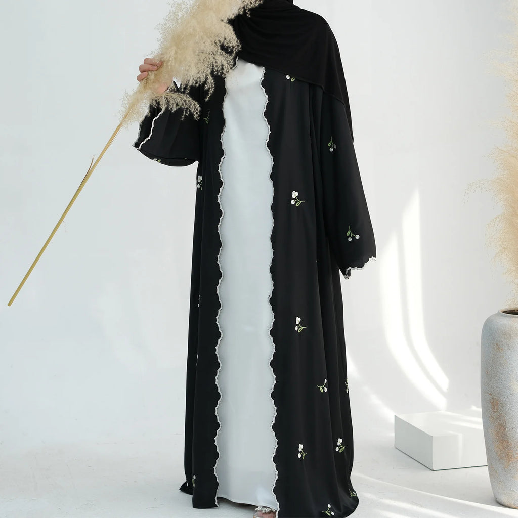 Embroidery Cardigan Abaya