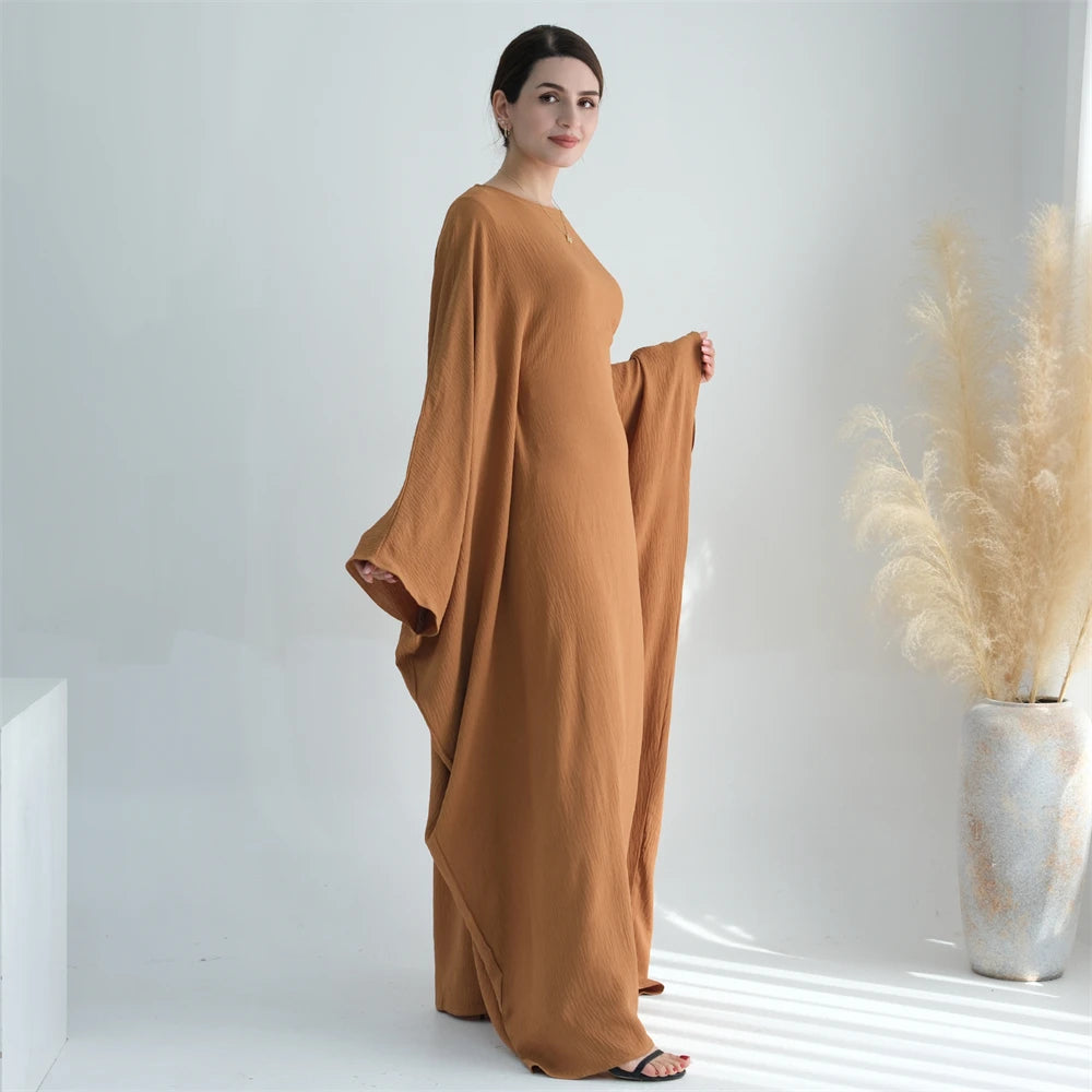Cotton Linen Khimar Abaya